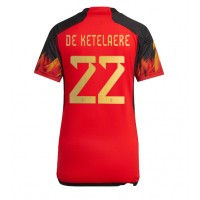 Dres Belgija Charles De Ketelaere #22 Domaci za Žensko SP 2022 Kratak Rukav